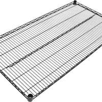 Omcan - 18″ x 48″ Black Epoxy Wire Shelf, Pack of 5 - 48095