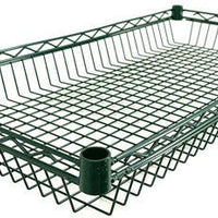 Omcan - 18″ x 48″ Dark Green Epoxy Wire Basket, Pack of 3 - 47326