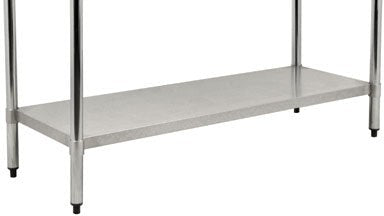 Omcan - 18″ x 84″ Undershelf for 47724 Standard Work Tables, Pack of 2 - 48216