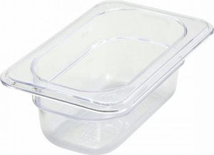 Omcan - 1/9 Size 2.5" Deep Clear Food Pan, 50/cs - 80043