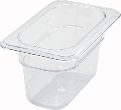 Omcan - 1/9 Size 4" Deep Clear Food Pan - 80051