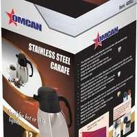 Omcan - 1.2 L Stainless Steel Double Wall Thermal Carafe, Pack of 3 - 40563