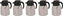 Omcan - 1.2 L Stainless Steel Double Wall Thermal Carafe, Pack of 3 - 40563