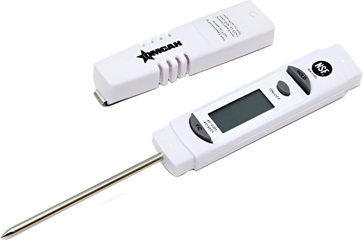 Omcan - 1.25″ Digital LCD Thermometer with Protective Sleeve, Pack of 10 - 47203
