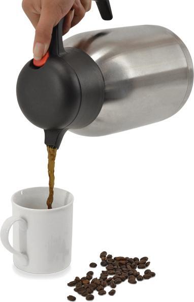 Omcan - 1.5 L Stainless Steel Double Wall Thermal Carafe, Pack of 3 - 40564