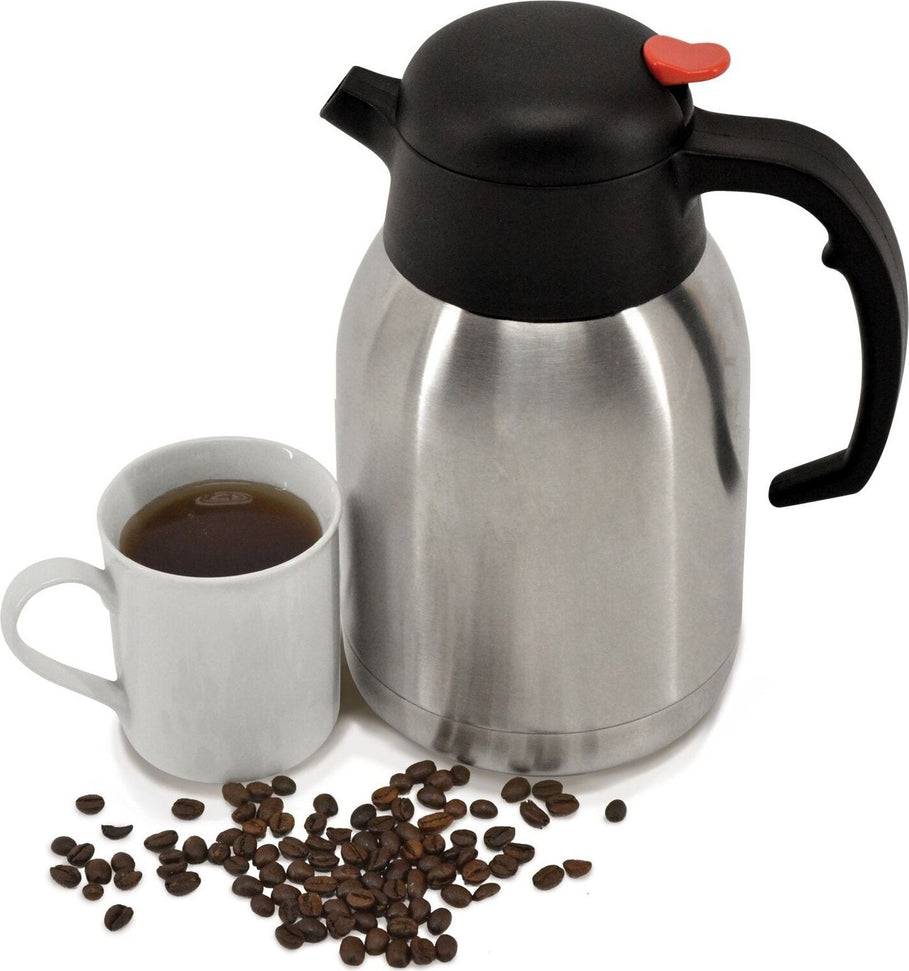 Omcan - 1.5 L Stainless Steel Double Wall Thermal Carafe, Pack of 3 - 40564