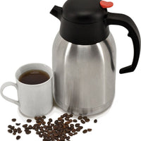 Omcan - 1.5 L Stainless Steel Double Wall Thermal Carafe, Pack of 5 - 40564