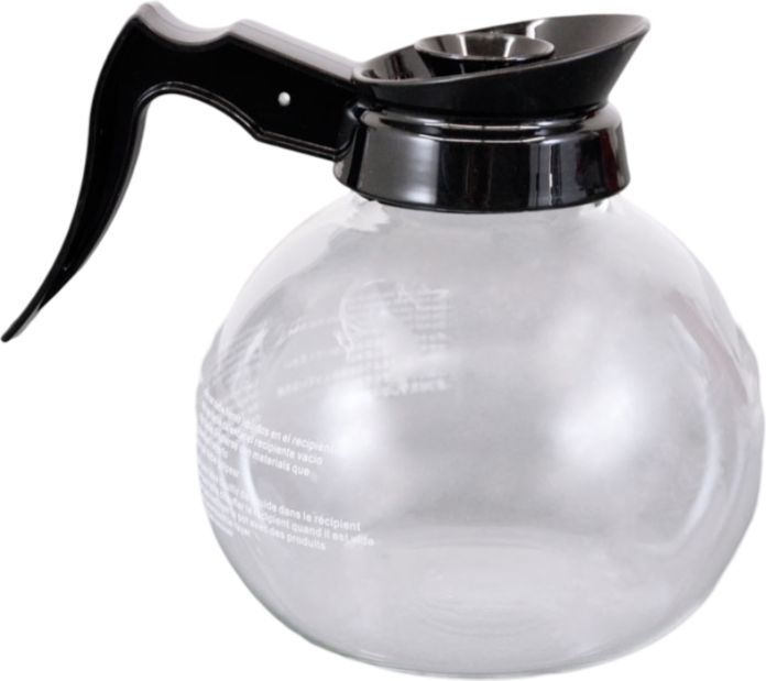 Omcan - 1.8 L Glass Decanter For Coffee Maker Compatible With 15000-546, Pack of 5 - 69224
