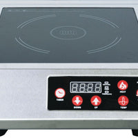 Omcan - 1.8 kW Stainless Steel Commercial Countertop Induction Cooker - 44415
