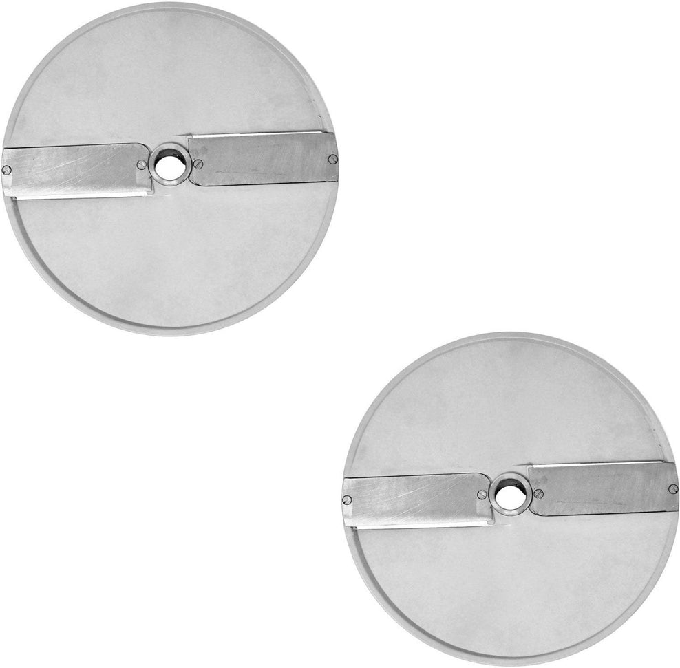 Omcan - 2-Blade 0.15" Straight Slicing Disc for item 10835, 10927 and 19476 Food Processors, Pack of 2 - 22326