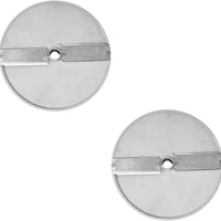Omcan - 2-Blade 0.15" Straight Slicing Disc for item 10835, 10927 and 19476 Food Processors, Pack of 2 - 22326