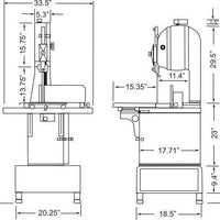 Omcan - 2 HP Floor Band Saw - 10271