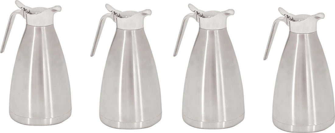 Omcan - 2 L Double Wall Insulated Coffee Server (2000 ml), Pack of 4 - 80526