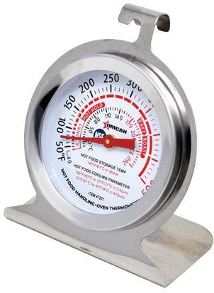 Omcan - 2" Oven Thermometer with Built-in Hanging Hook and Standing Panel, Pack of 30 - 47201
