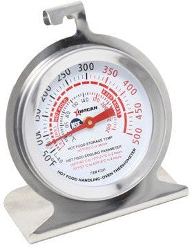 Omcan - 2" Oven Thermometer with Built-in Hanging Hook and Standing Panel, Pack of 30 - 47201