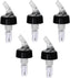 Omcan - 2 Oz Clear Spout With White Tail Measured Liquor Pourer with Collar, Pack of 60 - 80885