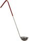 Omcan - 2 Oz One-Piece Stainless Steel Ladle with Red Handle, Pack of 35 - 80762