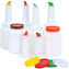 Omcan - 2 QT (6 Assorted Colors) Continuous Flow Liquor & Juice Multi-Pour Jars, Pack of 36 - 80232
