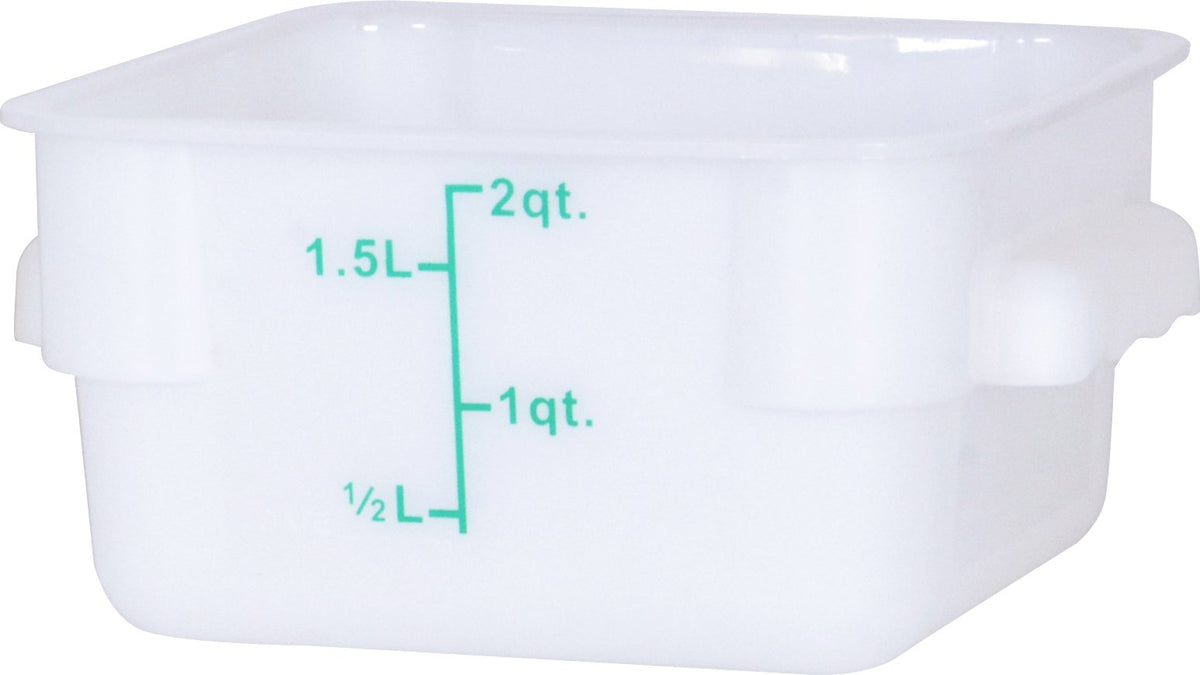 Omcan - 2 QT Square Food Storage Container, Pack of 30 - 80239