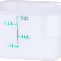 Omcan - 2 QT Square Food Storage Container, Pack of 30 - 80239