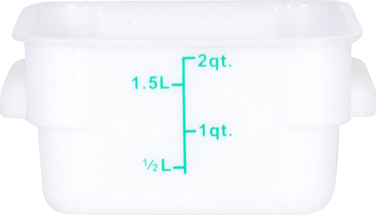 Omcan - 2 QT Square Food Storage Container, Pack of 30 - 80239