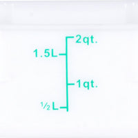 Omcan - 2 QT Square Food Storage Container, Pack of 30 - 80239