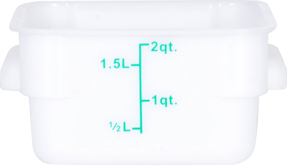 Omcan - 2 QT Square Food Storage Container, Pack of 45 - 80239