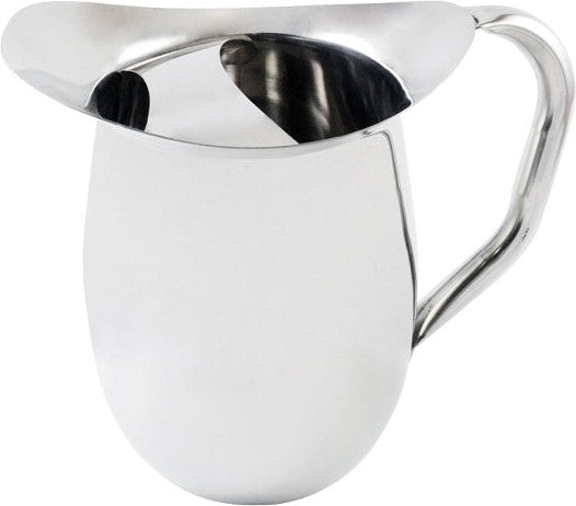Omcan - 2 QT Stainless Steel Bell Pitcher with Ice Guard, Pack of 4 - 80860