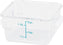 Omcan - 2 QT Translucent Square Food Storage Container, Pack of 50 - 80240