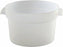 Omcan - 2 QT White Polypropylene Round Food Storage Container, 50/cs - 80227