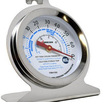 Omcan - 2" Refrigeration Thermometer With Hanging Hook and Built-In Standing Panel, Pack of 30 - 47202