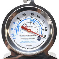 Omcan - 2" Refrigeration Thermometer With Hanging Hook and Built-In Standing Panel, Pack of 40 - 47202