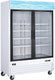 Omcan - 2 Swing Glass Doors 53” White Display Refrigerator - 52032