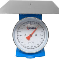 Omcan - 2 kg Dial Spring Scale with Stainless Steel Platform, Pack of 6 - 46753