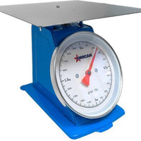 Omcan - 2 kg Dial Spring Scale with Stainless Steel Platform, Pack of 6 - 46753