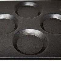 Omcan - 2 x 20" Full Size Non-Stick Stainless Steel Multi-Baker Pan with 8 molds for Combi-Oven, Pack of 3 - 44546