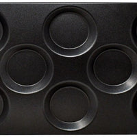 Omcan - 2 x 20" Full Size Non-Stick Stainless Steel Multi-Baker Pan with 8 molds for Combi-Oven, Pack of 3 - 44546
