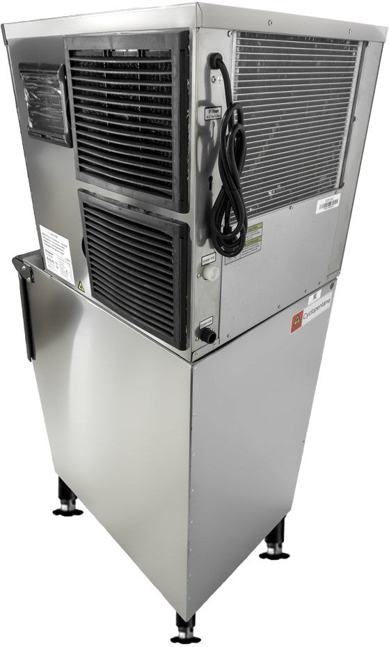 Omcan - 20″ Ice Maker Dual Water Input with 275 Lb Bin Capacity - 47485