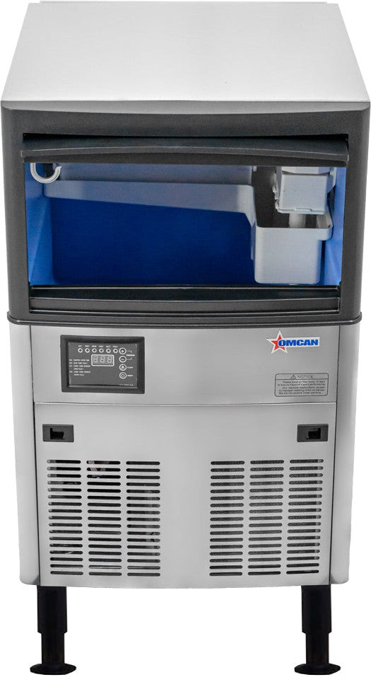 Omcan - 20″ Ice Maker Dual Water Input with 33 lb Bin Capacity - 47773