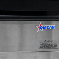Omcan - 20″ Ice Maker Dual Water Input with 33 lb Bin Capacity - 48054