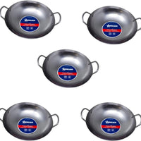 Omcan - 20″ Iron Double Ear Mandarin Wok, Pack of 5 - 47869