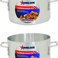 Omcan - 20 QT Aluminum Sauce Pot, Pack of 2 - 43392