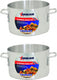 Omcan - 20 QT Aluminum Sauce Pot, Pack of 2 - 43392