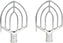 Omcan - 20 QT Hobart Compatible Universal Flat Beater Attachment, Pack of 2 - 10097
