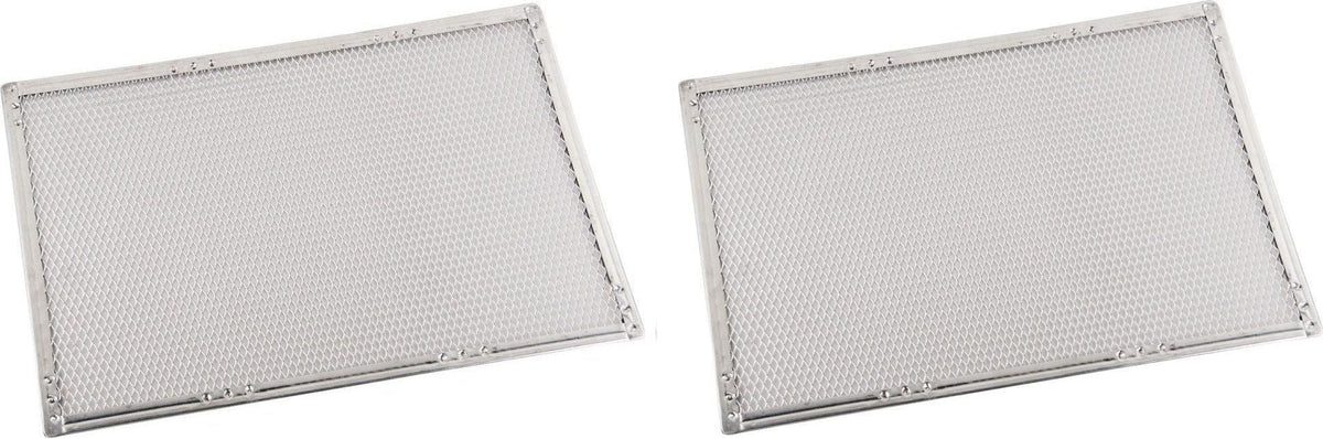Omcan - 20" x 24" Heavy Duty Crimped Rectangular Pizza Screen, Pack of 3 - 13466