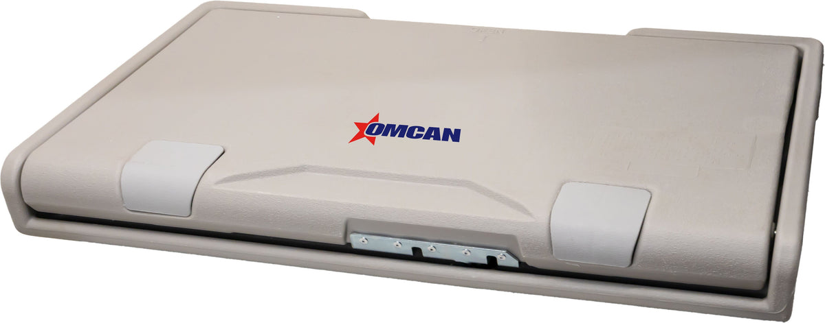 Omcan - 20 x 35" Grey Polyethylene Horizontal Mount Baby Changing Station Table - 48100