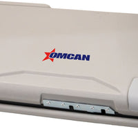 Omcan - 20 x 35" Grey Polyethylene Horizontal Mount Baby Changing Station Table - 48100