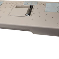 Omcan - 20 x 35" Grey Polyethylene Horizontal Mount Baby Changing Station Table - 48100