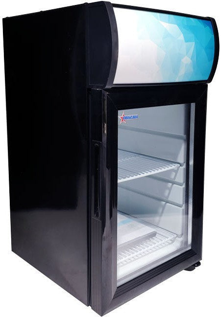 Omcan - 21 L Black Countertop Display Refrigerator - 44575
