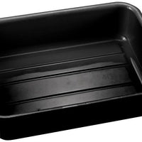 Omcan - 21.5″ x 15.5″ x 5″ Polypropylene Standard Black Bus Box, Pack of 15 - 81000